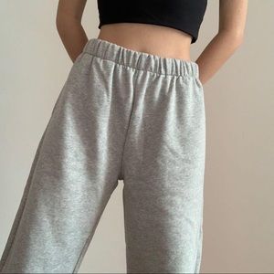 Brandy Melville Rosa Grey Sweatpants